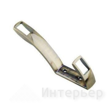 Крючок K2409 2-х рожковый, бронза (50)