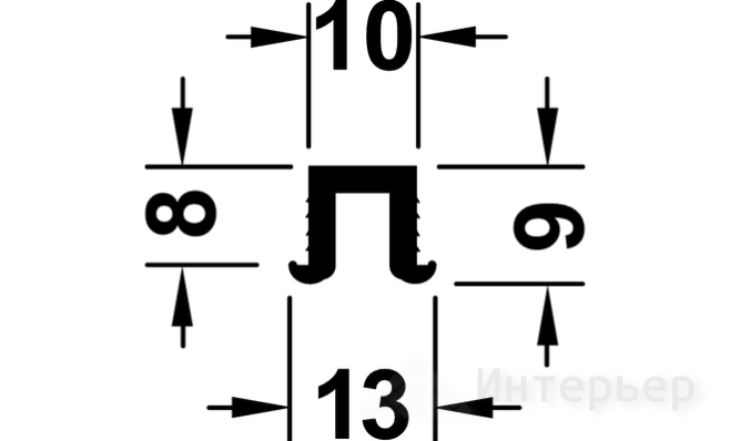 Направляющая шина нижняя , 3,0м/п