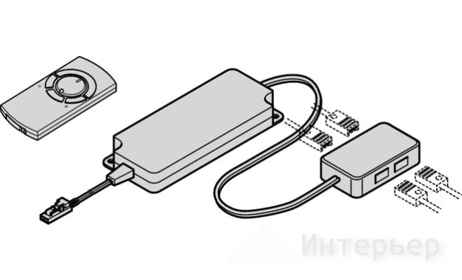 Распределитель питания бел. пластик 12V/30W