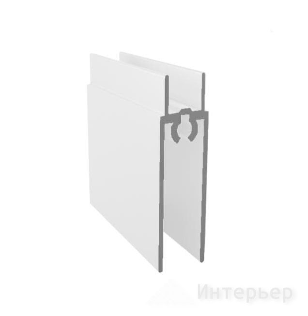 KO 07 Горизонт. нижний профиль БЕЛЫЙ ГЛЯНЕЦ