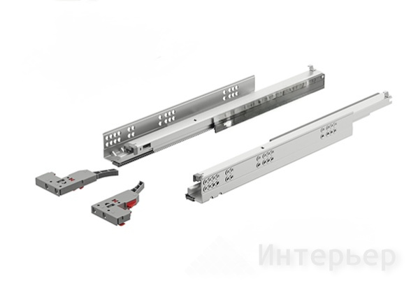 Направляющие Hafele Matrix Runner UM A, с доводчиком, 350 мм