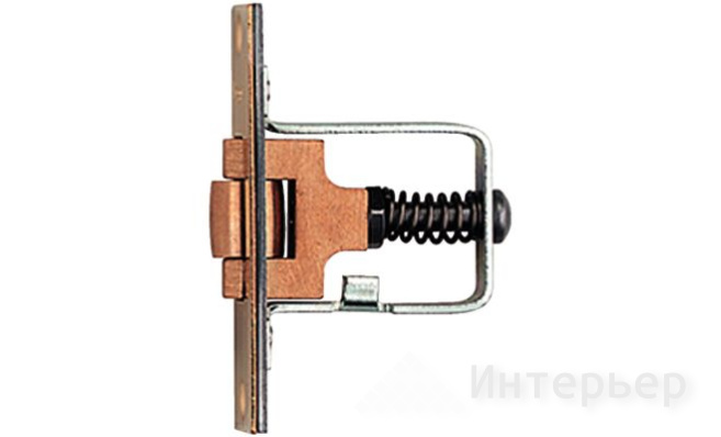Роликовый фиксатор распашного полотна, нерж. сталь,  22mm
