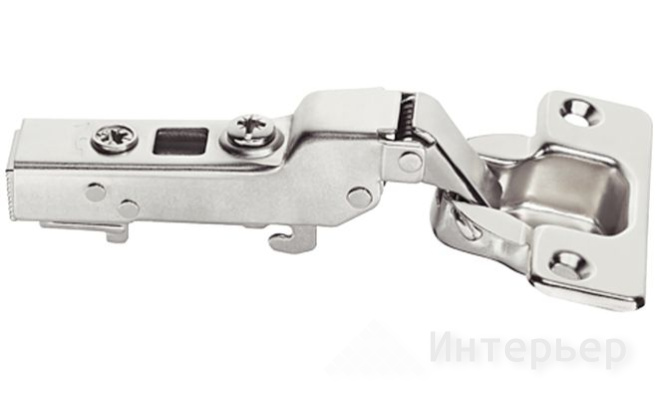 Петля Metalla SM Kombi 110°, для п/накладных дв., схема 52/5,5, быстрый монтаж, с доводч.