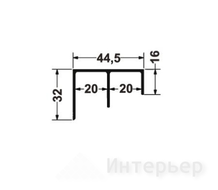 Нижний направляющий профиль ST06 3000мм