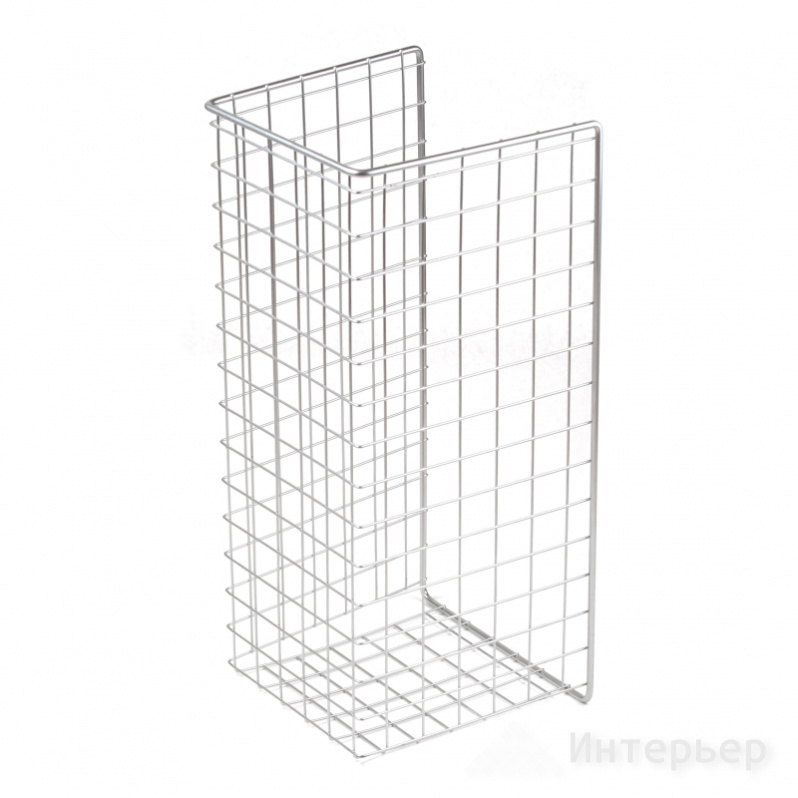 Корзина для ванных комнат 320*400*230 мм, Хром  (гальваника)