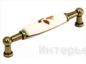 Ручка 35425 скоба, дубок / роза бутон 96мм 