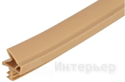 Уплотнитель силиконовый для межкомнатных дверей темно-коричневый (25m) 