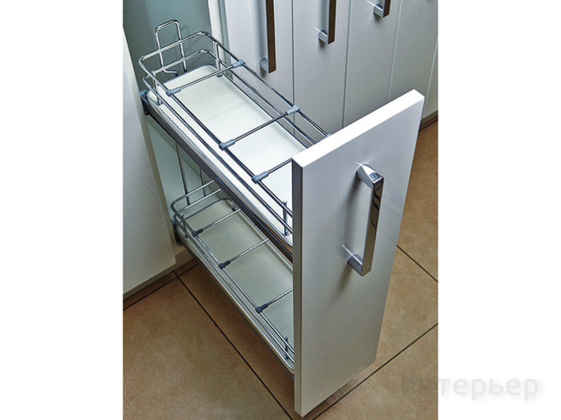 Бутылочница Hafele Elegance,  300 мм, 2 яруса, дно ДСП, (напр 553.50.925)