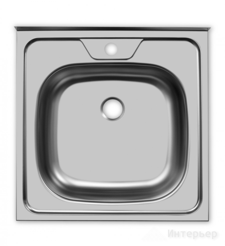 Мойка накладная "Юкинокс" Стандарт STD500.500 ---4C 0C-