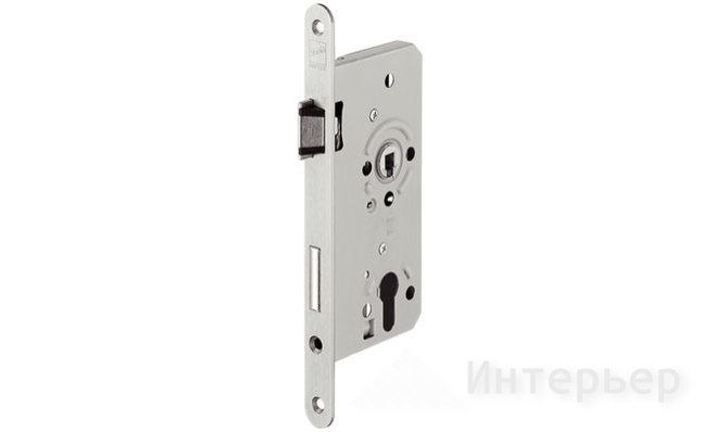 Дверной замок, проектный (комфорт) К 3 PZ, правый, нержавеющая сталь, матовая