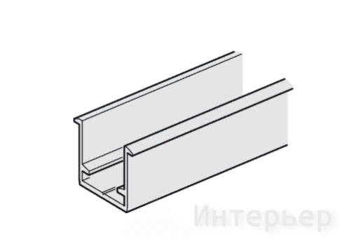Направляющий профиль для складной двери Slido Fold 100-T. Длина 3 м