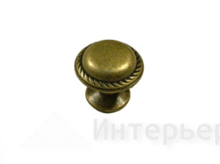 Ручка кнопка старая бронза L1194