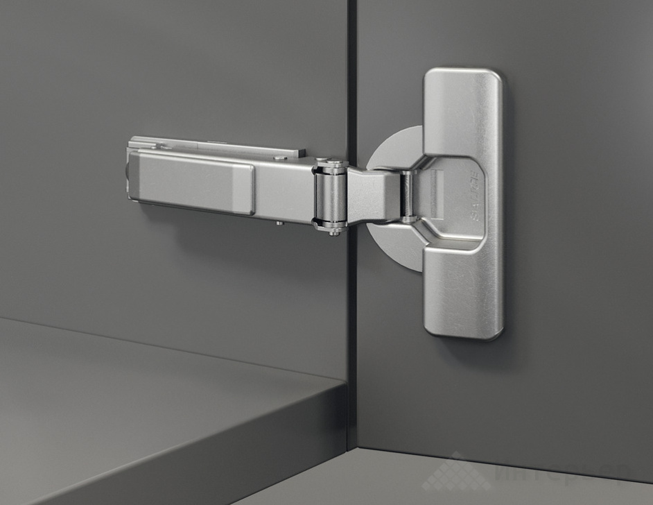 Петля Duomatic Standard 105°, для тонких накладных дверей от 10 мм, 48/6