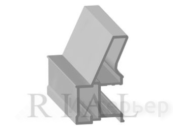 KR 11 (2,75м) Профиль ручка асимметрия  Серебряный дождь (16)
